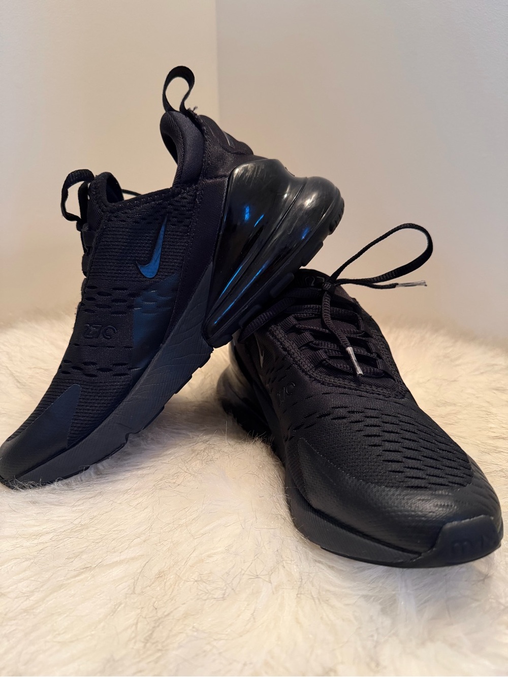 Nike Men’s Air Max 270 Triple Black Athletic Sneakers